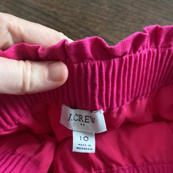 J. Crew Factory pink scalloped hem pink skirt - Size 10 - Picture 4 of 7